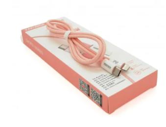 Дата-кабель iKaku KSC-723 GAOFEI Type-C (тато)  -  Lightning (тато), 1m Pink PD60W