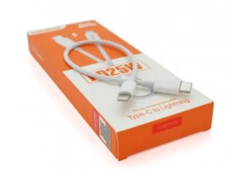 Дата-кабель iKaku KSC-653 FEIYUE USB Type-A (тато)  -  Lightning (тато) 0.25 m White PD100W