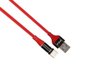 Дата-кабель PZX V133 USB (тато)  -  Lightning (тато) 1 m Red