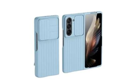 Чохол-накладка Infinity Fashion case для Samsung Fold 5 Blue +шторка на камеру