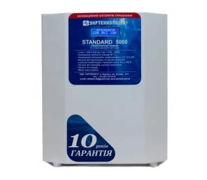 Стабілізатор напруги Укртехнологія STANDARD HV 5 (5000Вт) 220В, стабілізація 175-290, 16 ступенів