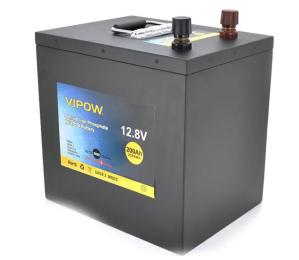 Акумулятор для ДБЖ Vipow LiFePO4 12.8V-200Ah (LiFePO4512-200/100)