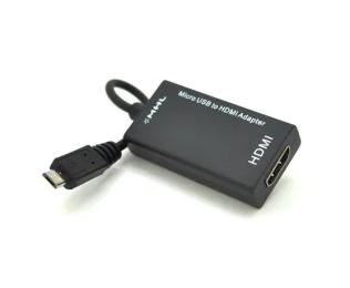 Відео-кабель Voltronic MH-USB MHL-HDMI/BO MicroUSB (тато)  -  HDMI (мама)