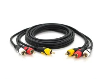 Відео-кабель Voltronic YT-3хRCA (тато)  -  3хRCA (тато) 1.8 m