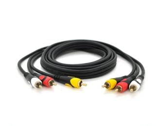 Відео-кабель Voltronic YT-3хRCA (тато)  -  3хRCA (тато) 5 m
