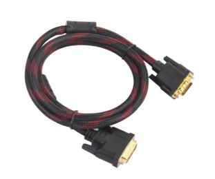 Відео-кабель Voltronic YT-VGA (M)  -  DVI (M)  -  1.5 VGA (тато)  -  DVI-I (тато) 1.5 m