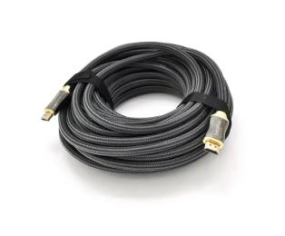 Відео-кабель VEGGIEG YT-HDMI (M)/(M) HA-12 HDMI (тато)  -  HDMI (тато) 12 m Black Metal Gray