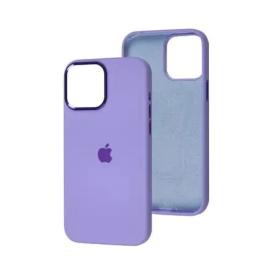 Чохол-накладка Infinity Metal Frame Silicon Case для iPhone 14 Pro Max Purple