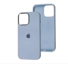 Чохол-накладка Infinity Metal Frame Silicon Case для iPhone 14 Pro Max Blue