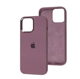 Чохол-накладка Infinity Metal Frame Silicon Case для iPhone 14 Pro Bordeaux