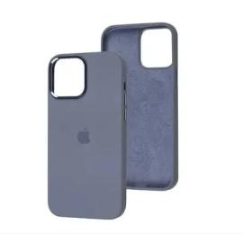 Чохол-накладка Infinity Metal Frame Silicon Case для iPhone 14 Pro Sky Blue