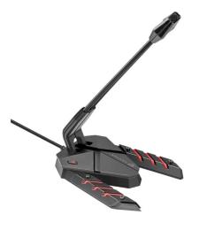 Мікрофон Vertux Streamer-3 LED Black (streamer-3.black)