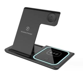 Бездротовий зарядний пристрій Infinity Foldable 3 IN1 15W FAST Black