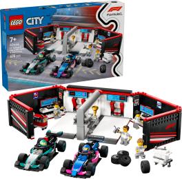Конструктор LEGO City Гараж F1 та автомобілі Mercedes-AMG і Alpine