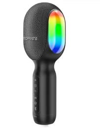 Мікрофон Promate VocalMic Black Bluetooth 2 x AUX LED (vocalmic.black)