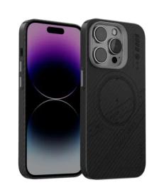 Чохол-накладка Blueo Air Aramid Fiber Magnetic Phone Case-600D для iPhone 15 Pro B48 Black