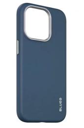 Чохол-накладка Blueo Premium Leather Phone Case with Magnetic для iPhone 15 Pro Max Dark Blue