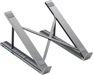 USB-хаб Choetech HUB-M48-GY Type-C 7-в-1 Silver