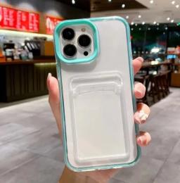 Чохол-накладка Infinity Good Luck для iPhone 14 Pro Max Transparent Green з карманом