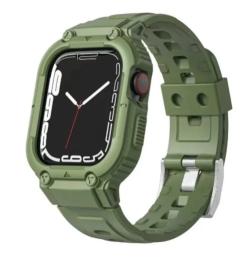 Ремінець для смарт-годинника WIWU Silicone Armor Series Hard PC Case Band 42/44/45mm Green