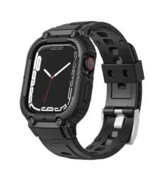 Ремінець для смарт-годинника WIWU Silicone Armor Series Hard PC Case Band 49 mm Black