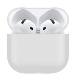 Чохол для навушників MakeFuture Silicone для Apple AirPods 4 White (MCL-AA4WH)