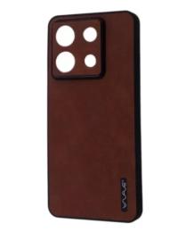 Чохол-накладка WAVE Leather Case для Xiaomi Redmi Note 13 Pro 5G/Poco X6 5G Dark Brown
