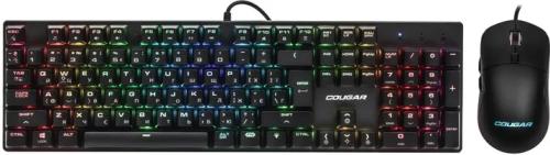 Комплект клавіатура та миша Cougar COMBAT Black Eng/Ukr