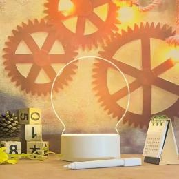 Настільна лампа Infinity Note Board Creative LED Night Light Transparent коло