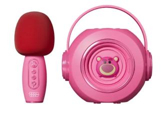 Акустика портативна Infinity Dickey YG-30 Pink + 1 караоке-мікрофон