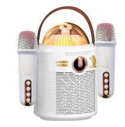 Акустика портативна Infinity Disney K68 White + 2 караоке-мікрофона