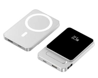Зовнішній портативний акумулятор Infinity Power Bank A77 MagSafe 5000 mAh Silver 22,5W