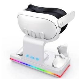 Док-станція Infinity RGB для Meta Quest 3 Oculus VR White