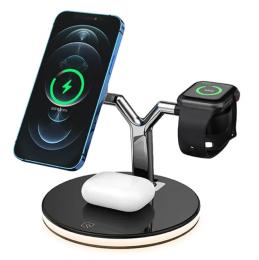 Бездротовий зарядний пристрій Infinity Station Dock 3in1 Black 25W