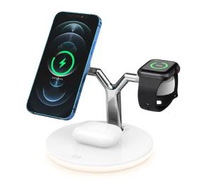 Бездротовий зарядний пристрій Infinity Station Dock 3in1 White 25W