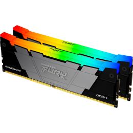 Оперативна память Kingston FURY 32GB (2x16GB) DDR4 3200 MHz Renegade RGB Black (KF432C16RB12AK2/32)