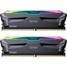 Оперативна память Lexar 32GB (2x16GB) DDR5 6400 MHz Ares RGB (LD5EU016G-R6400GDLA)