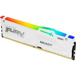 Оперативна память Kingston FURY 32GB DDR5 5200 MHz Beast RGB White (KF552C40BWA-32)