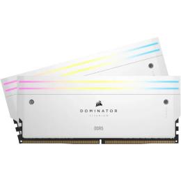 Оперативна память Corsair 32GB (2x16GB) DDR5 6000 MHz Dominator Titanium RGB White (CMP32GX5M2B6000C30W)
