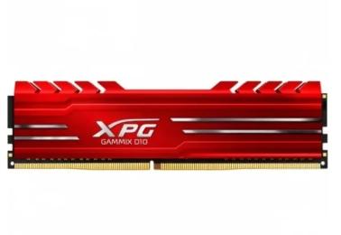 Оперативна память ADATA 8GB DDR4, 3200 MHz, ADATA XPG GAMMIX D10 Red (AX4U32008G16A-SR10)