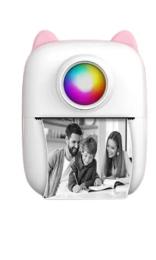 Фотопринтер Infinity Phomemo X2 Cat Portable Mini Pink + 1 рулон білого паперу