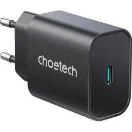 Адаптер живлення для телефона Choetech PD6003 Black 25W USB-C PD3.0, QC3.0 Wall Charger