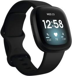 Смарт-годинник Fitbit Versa 3 Black Aluminum (Уцінений)
