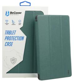 Чохол-книжка для планшета BeCover Soft Edge з кріпленням для Samsung Galaxy Tab S9/S9 FE 11.0 Dark Green (710440)