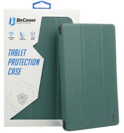 Чохол-книжка для планшета BeCover Soft Edge з кріпленням для Samsung Galaxy Tab S9 Plus/S9 FE Plus Dark Green (710406)