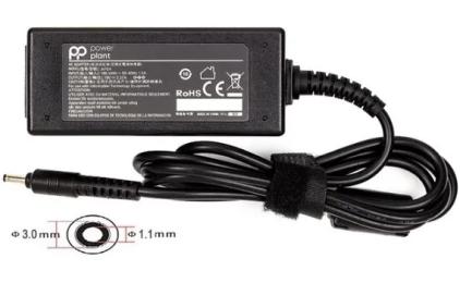 Блок живлення для ноутбука PowerPlant для ноутбука Acer 220 V/19 V/45 W/2.37 A/3.0x1.1 мм (AC45F3011)