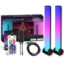 Світлодіодна лампа Infinity RGB 5V Panel 1 Black Bluetooth dual pack USB interface with app