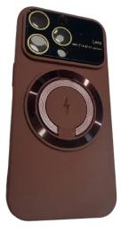 Чохол-накладка Infinity Large Window Case для iPhone 14 Pro Max Bordo + захист камери