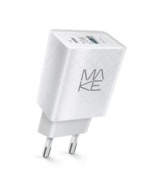 Адаптер живлення для телефона MakeFuture 20W PD + QC White (MCW-324PWH)