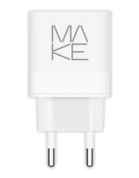 Адаптер живлення для телефона MakeFuture 45W PD + QC White (MCW-325PWH)